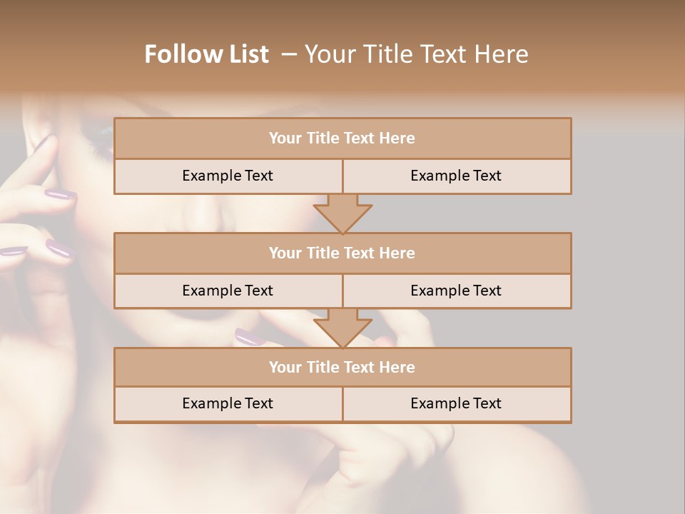 Make Up Beauty Salon Girl PowerPoint Template