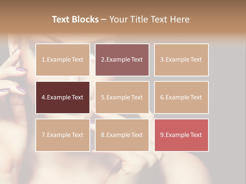 Make Up Beauty Salon Girl PowerPoint Template