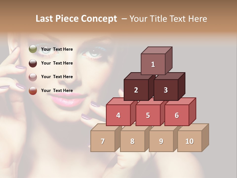 Make Up Beauty Salon Girl PowerPoint Template