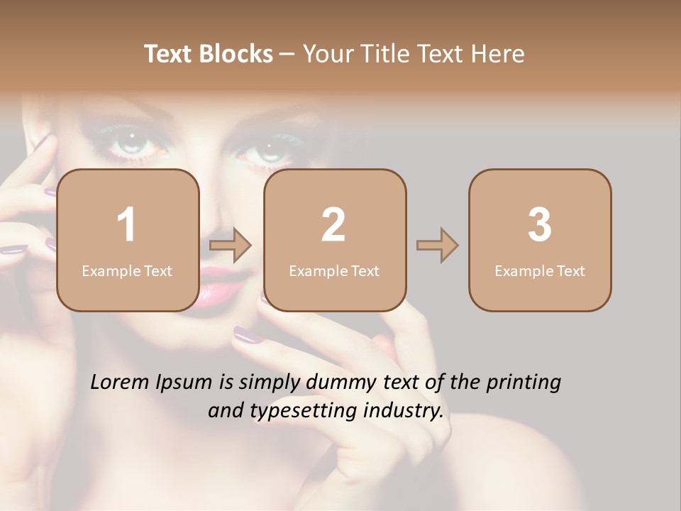 Make Up Beauty Salon Girl PowerPoint Template