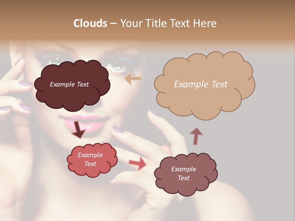 Make Up Beauty Salon Girl PowerPoint Template