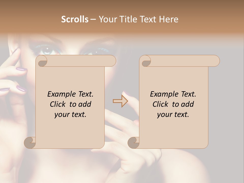 Make Up Beauty Salon Girl PowerPoint Template