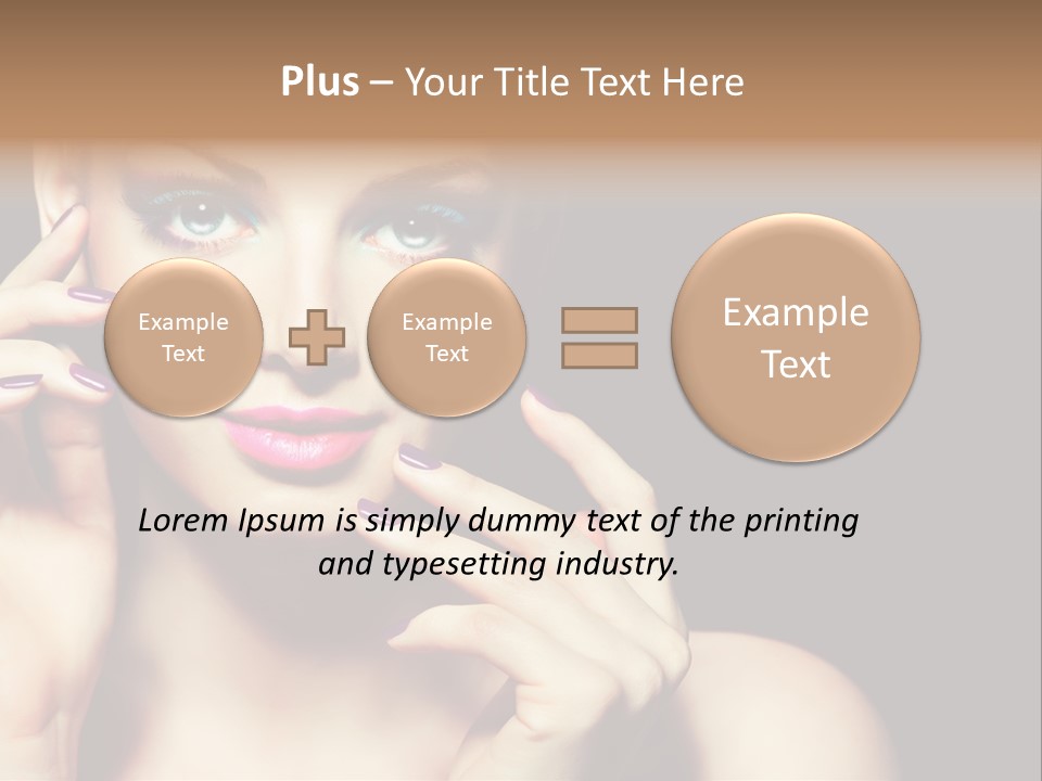 Make Up Beauty Salon Girl PowerPoint Template