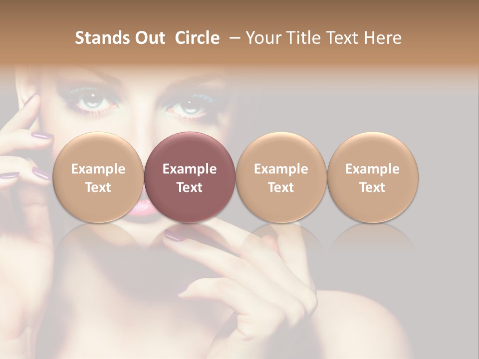 Make Up Beauty Salon Girl PowerPoint Template