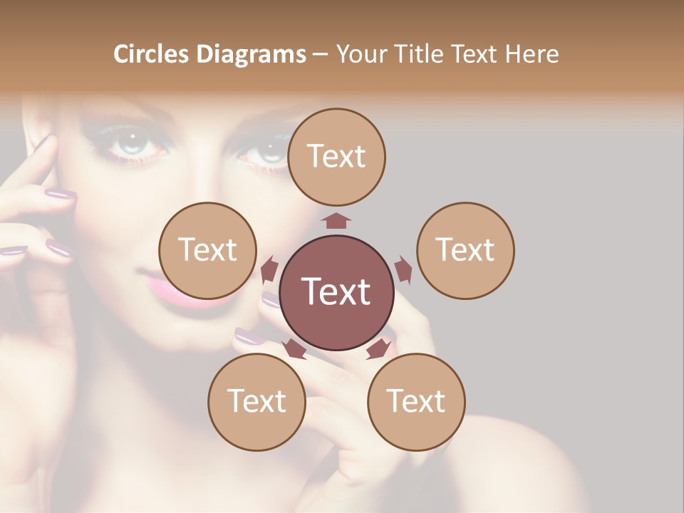 Make Up Beauty Salon Girl PowerPoint Template