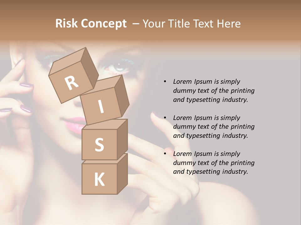 Make Up Beauty Salon Girl PowerPoint Template