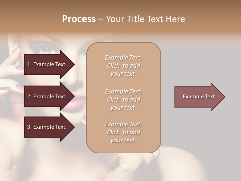 Make Up Beauty Salon Girl PowerPoint Template
