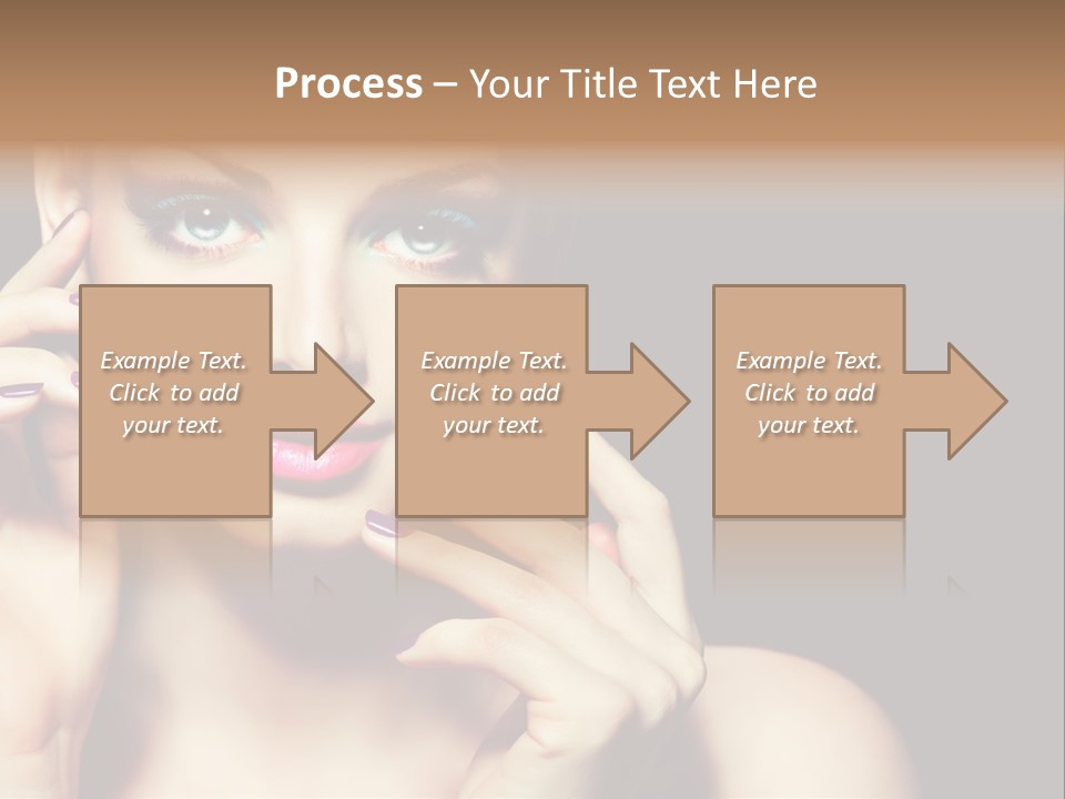 Make Up Beauty Salon Girl PowerPoint Template