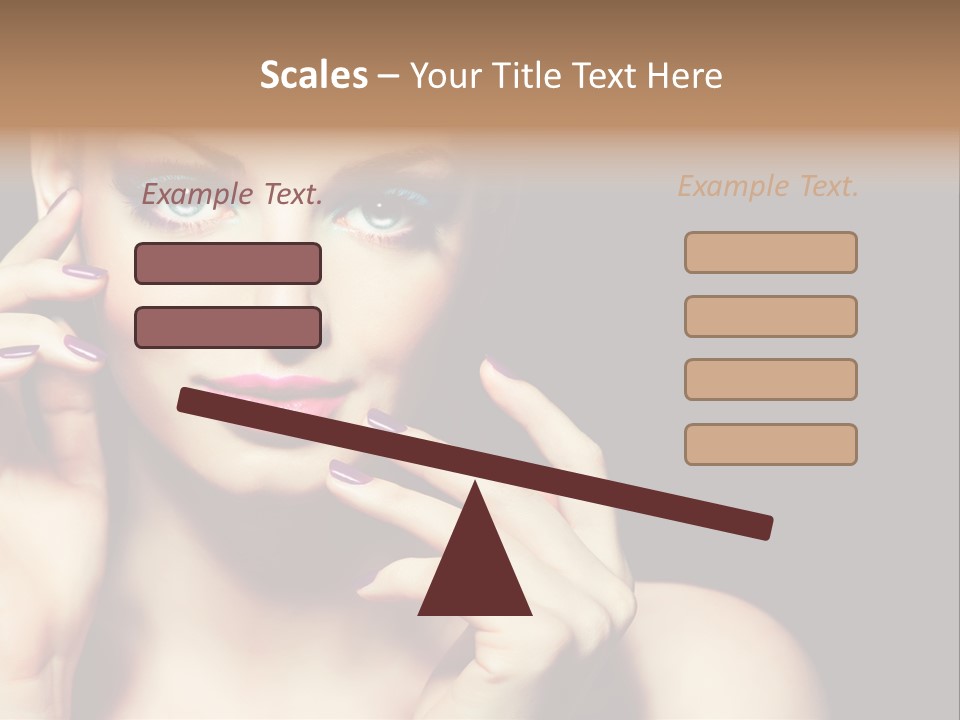 Make Up Beauty Salon Girl PowerPoint Template