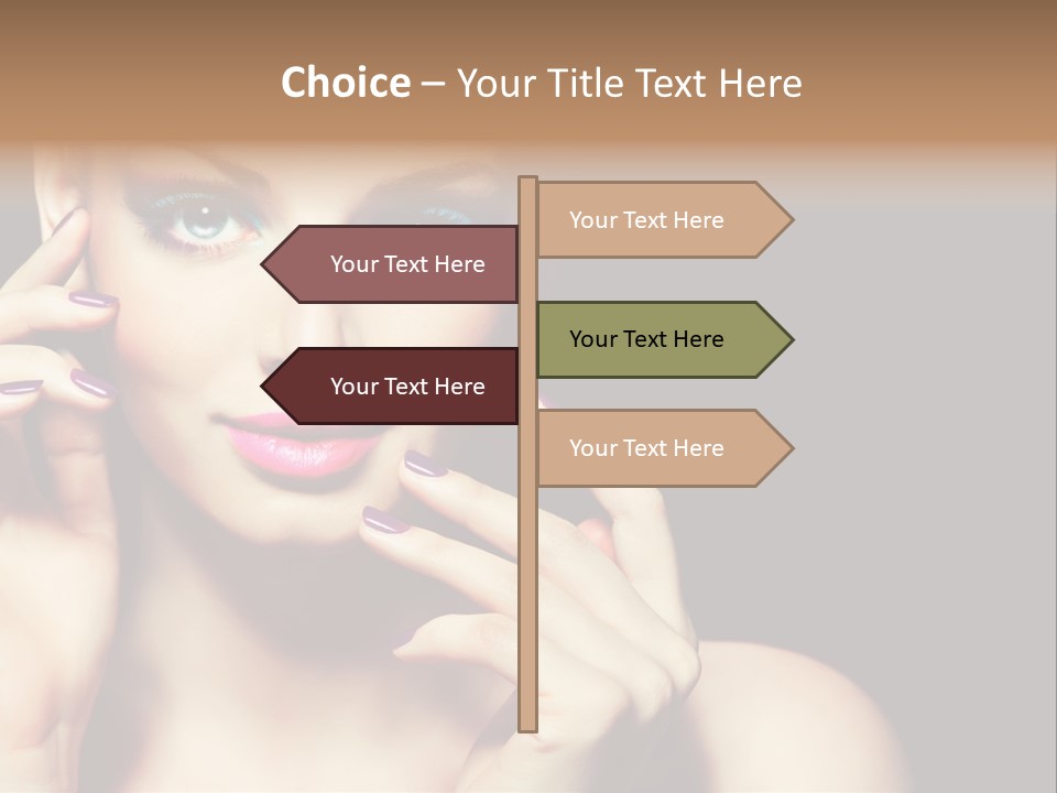 Make Up Beauty Salon Girl PowerPoint Template