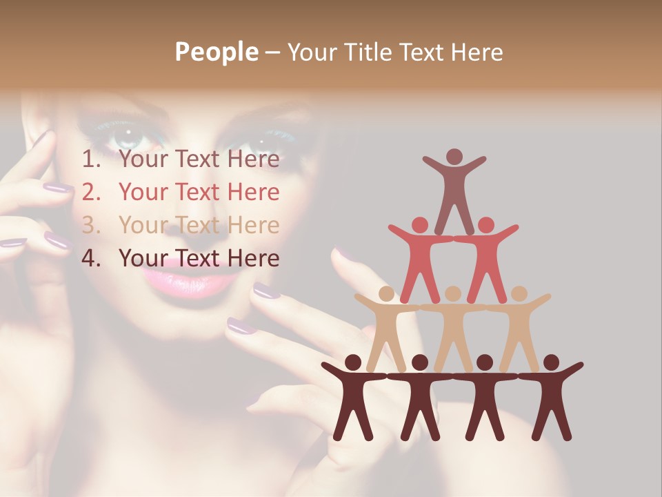 Make Up Beauty Salon Girl PowerPoint Template