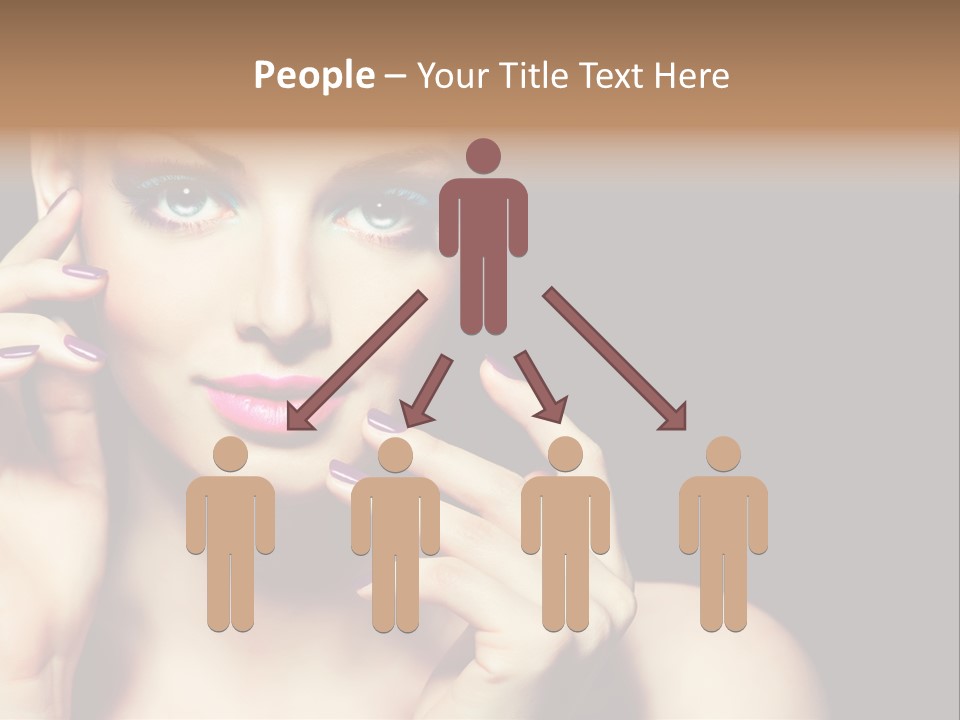 Make Up Beauty Salon Girl PowerPoint Template