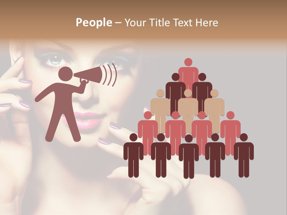 Make Up Beauty Salon Girl PowerPoint Template