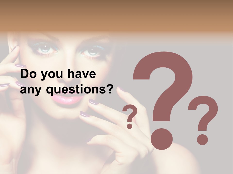 Make Up Beauty Salon Girl PowerPoint Template