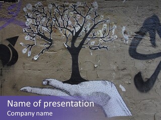Graffiti City Expression PowerPoint Template