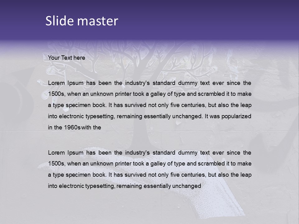 Graffiti City Expression PowerPoint Template