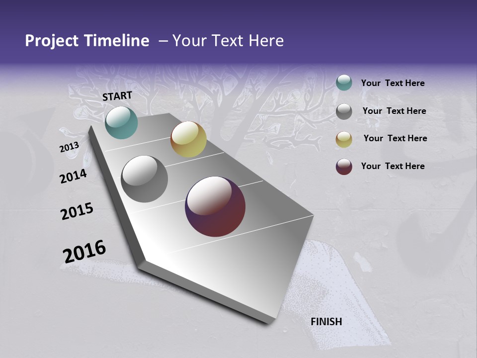 Graffiti City Expression PowerPoint Template