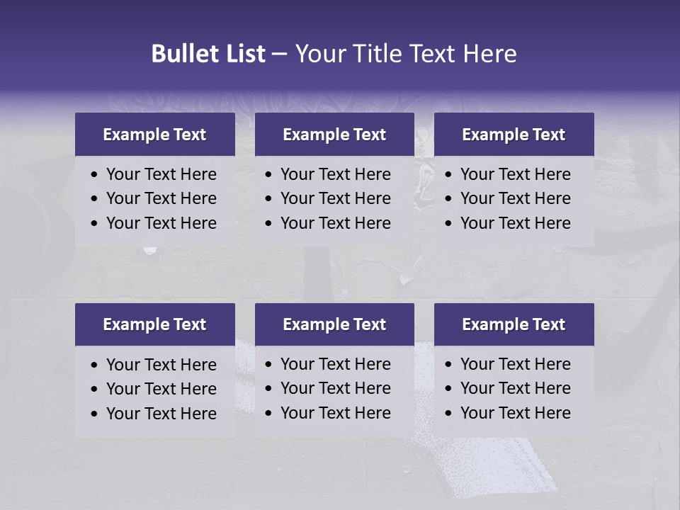 Graffiti City Expression PowerPoint Template