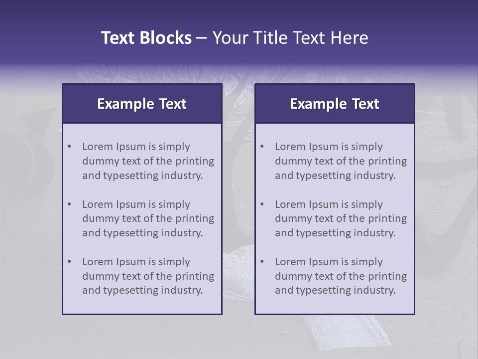 Graffiti City Expression PowerPoint Template