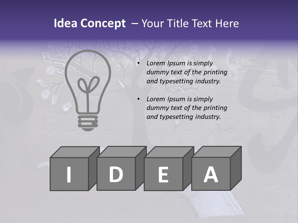 Graffiti City Expression PowerPoint Template