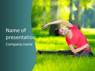 Stretching Active Energy PowerPoint Template