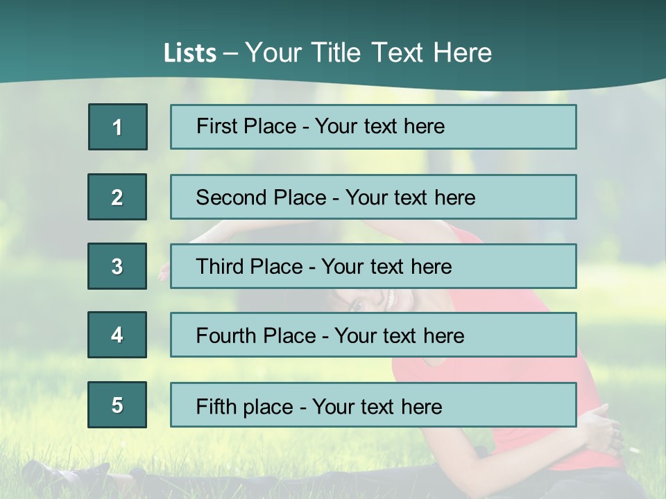 Stretching Active Energy PowerPoint Template
