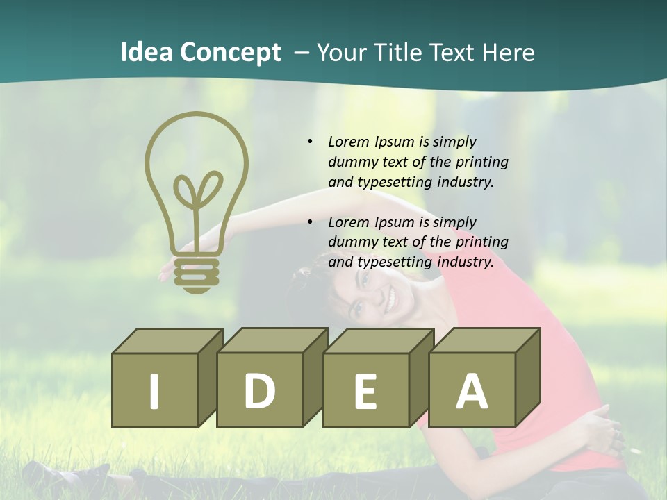 Stretching Active Energy PowerPoint Template