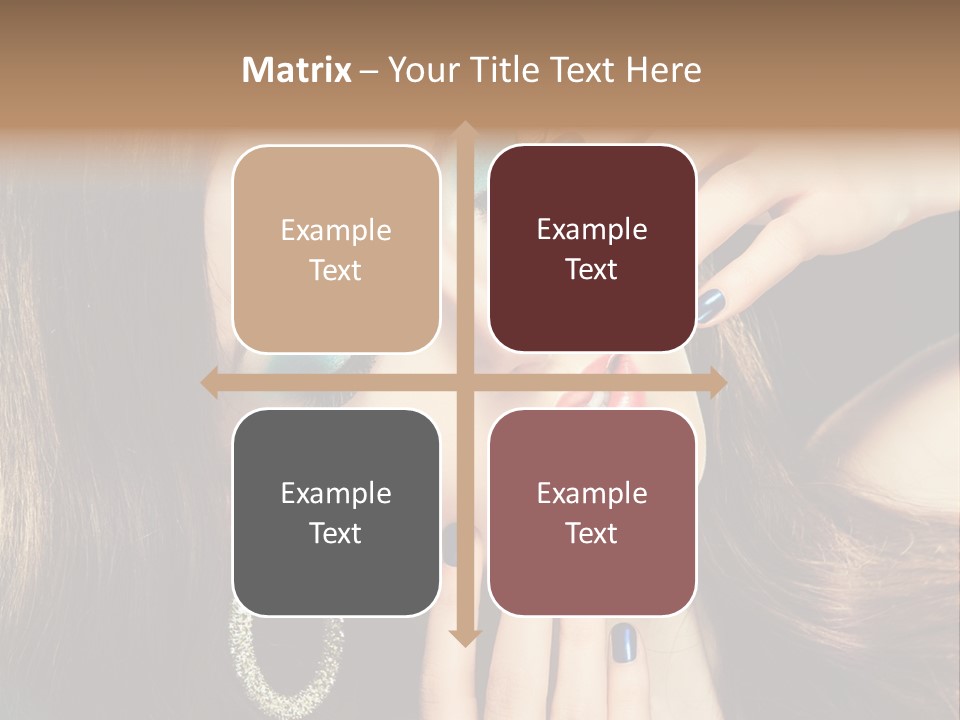 Eyelash Jewellery Colorful PowerPoint Template