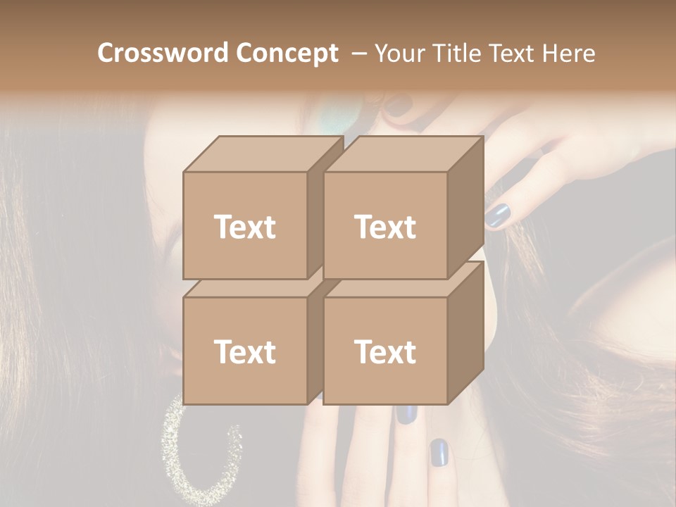 Eyelash Jewellery Colorful PowerPoint Template