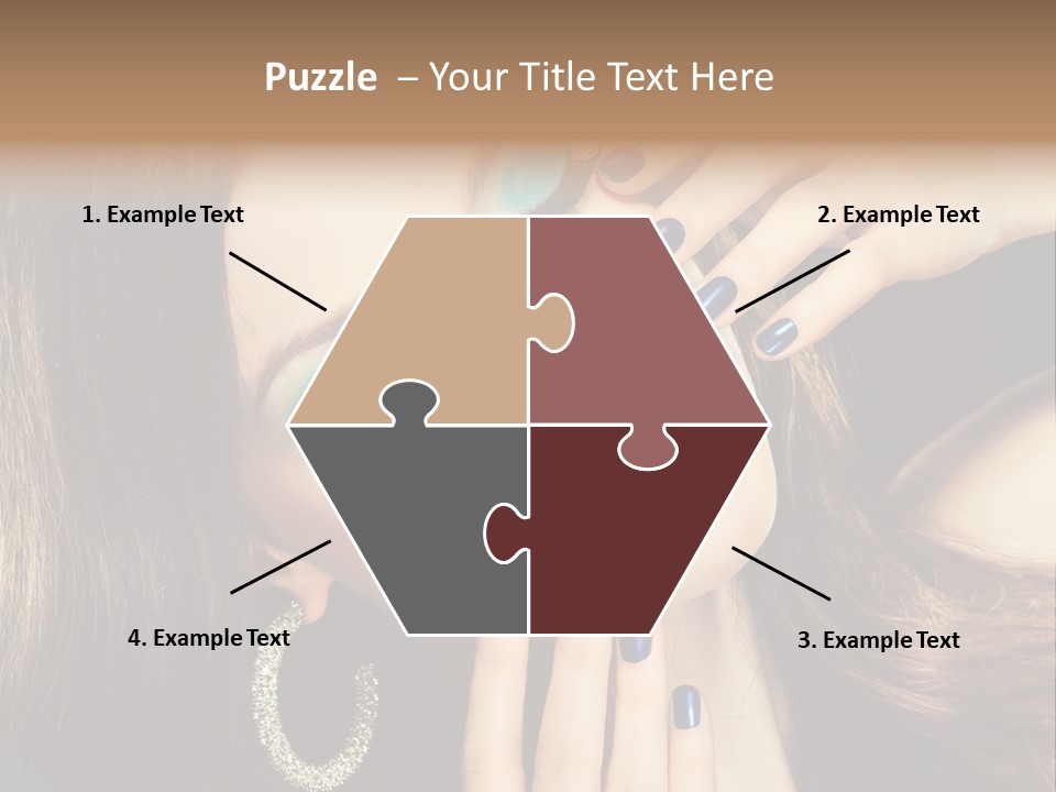 Eyelash Jewellery Colorful PowerPoint Template