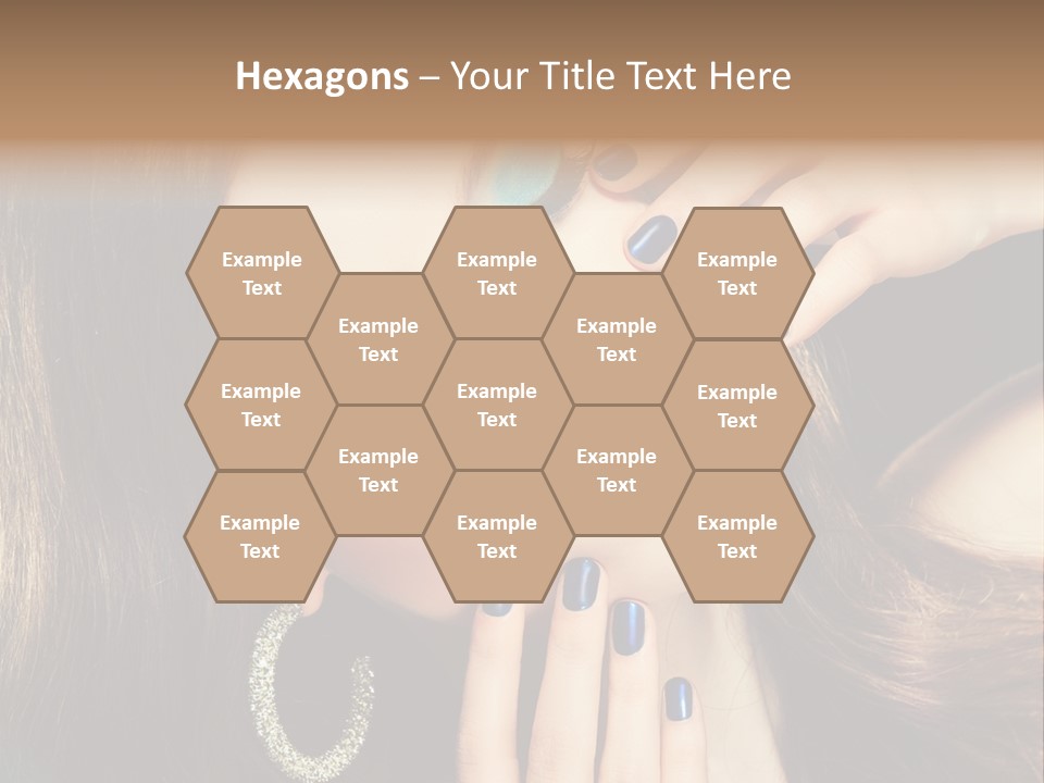 Eyelash Jewellery Colorful PowerPoint Template