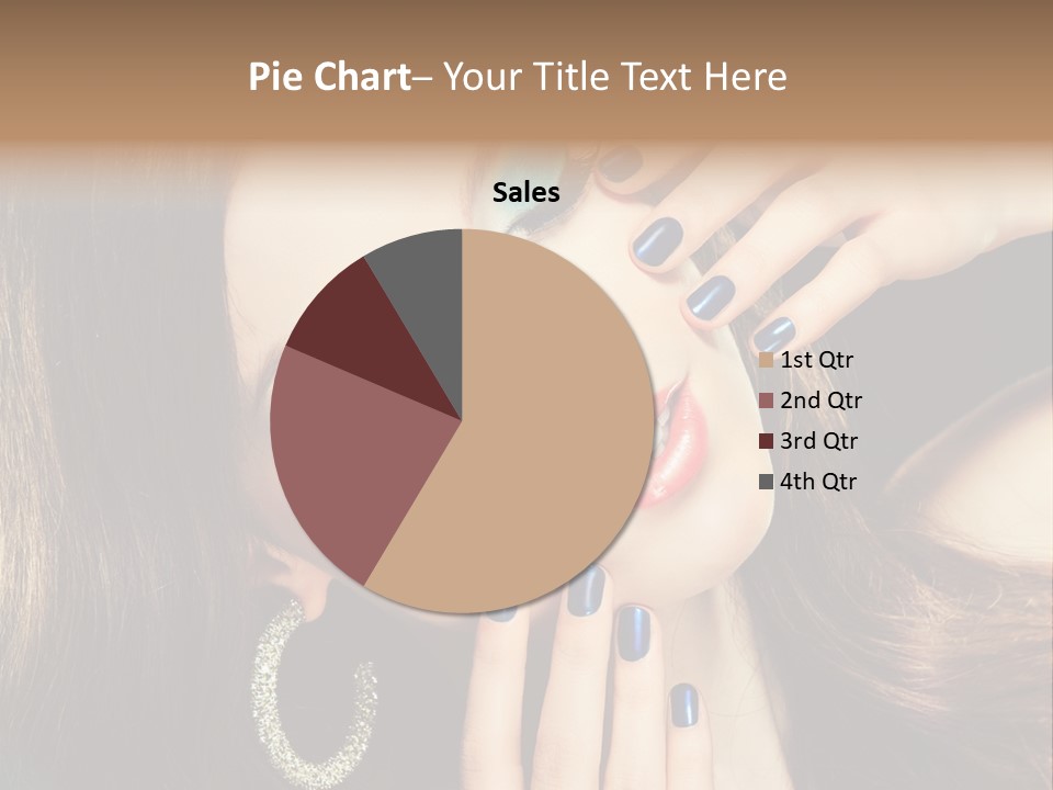 Eyelash Jewellery Colorful PowerPoint Template