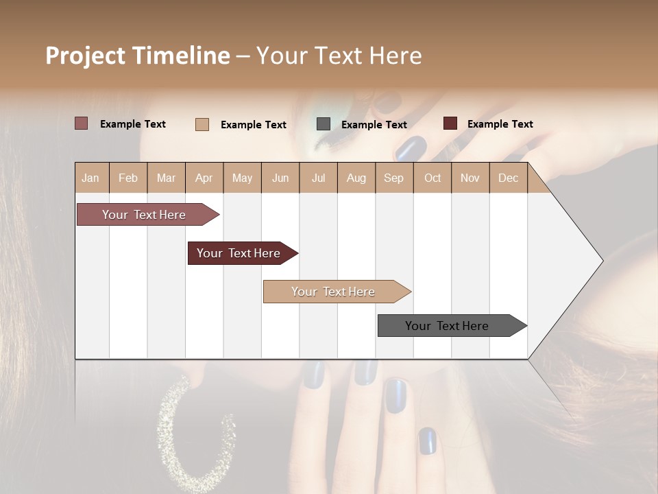 Eyelash Jewellery Colorful PowerPoint Template