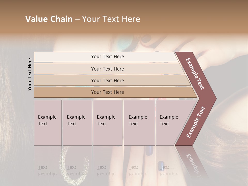 Eyelash Jewellery Colorful PowerPoint Template