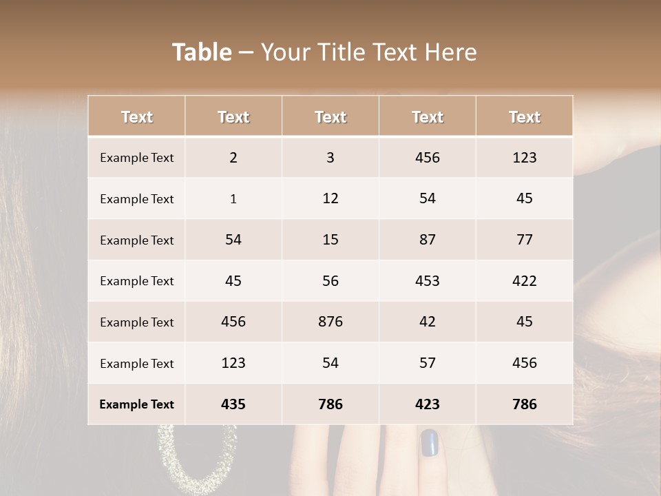 Eyelash Jewellery Colorful PowerPoint Template