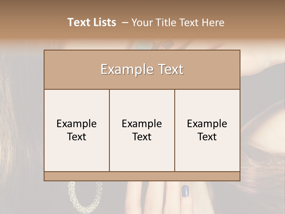 Eyelash Jewellery Colorful PowerPoint Template