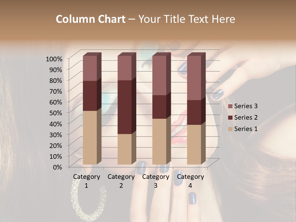 Eyelash Jewellery Colorful PowerPoint Template