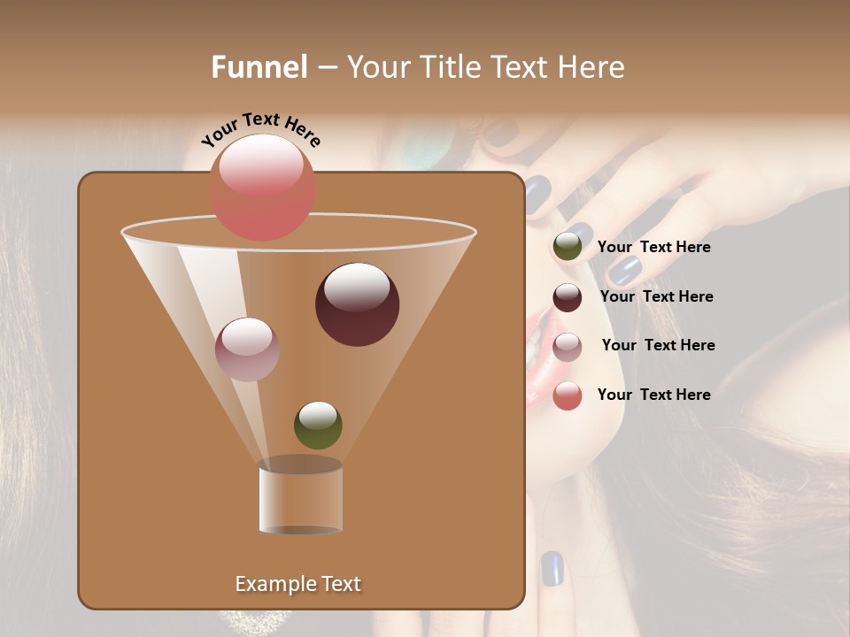 Eyelash Jewellery Colorful PowerPoint Template