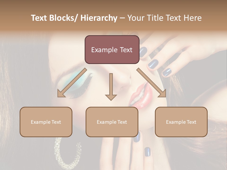 Eyelash Jewellery Colorful PowerPoint Template