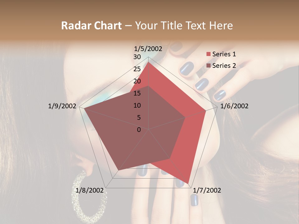 Eyelash Jewellery Colorful PowerPoint Template