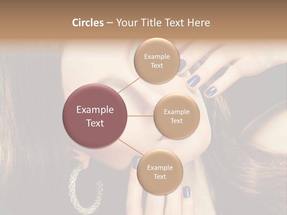 Eyelash Jewellery Colorful PowerPoint Template