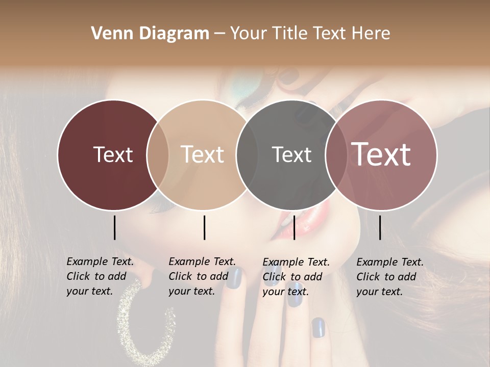 Eyelash Jewellery Colorful PowerPoint Template