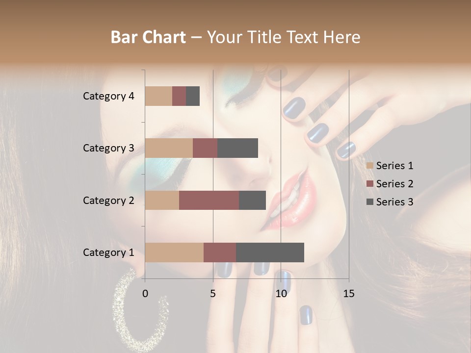 Eyelash Jewellery Colorful PowerPoint Template