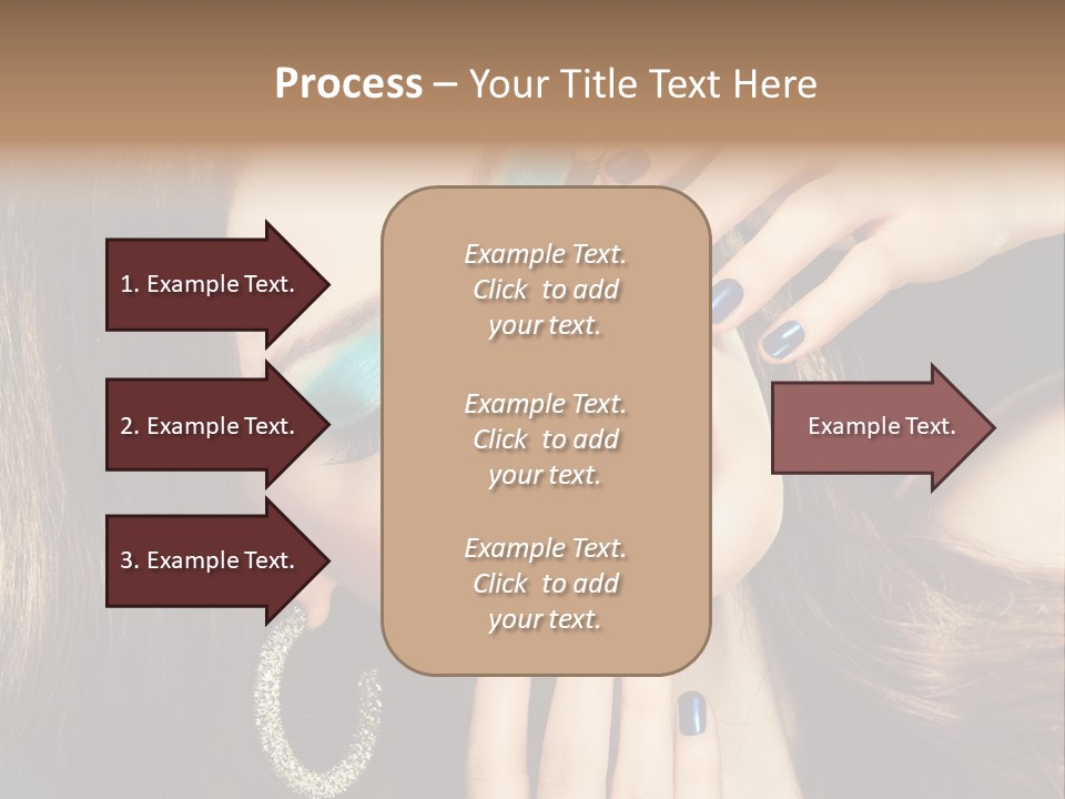 Eyelash Jewellery Colorful PowerPoint Template