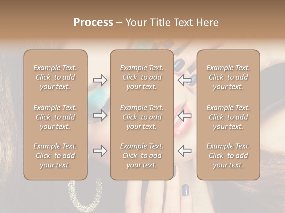 Eyelash Jewellery Colorful PowerPoint Template