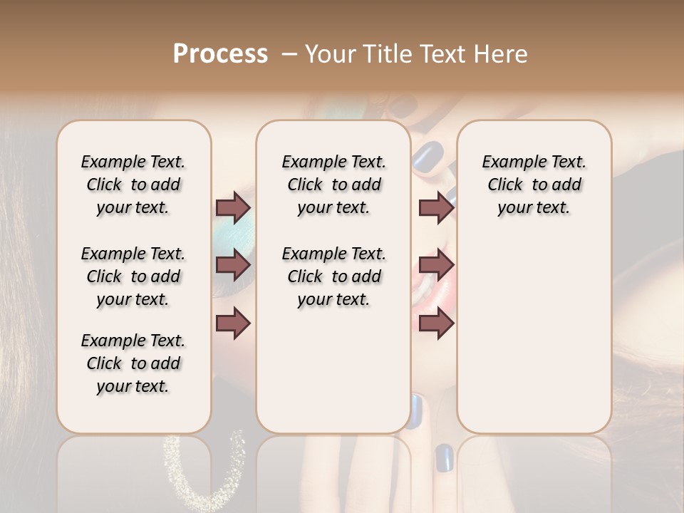 Eyelash Jewellery Colorful PowerPoint Template
