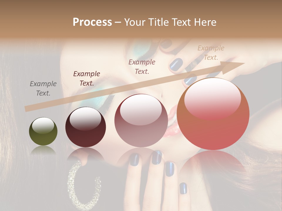 Eyelash Jewellery Colorful PowerPoint Template