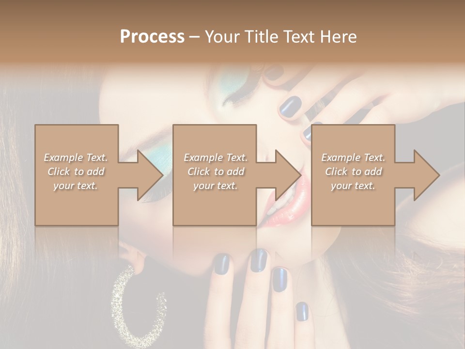 Eyelash Jewellery Colorful PowerPoint Template