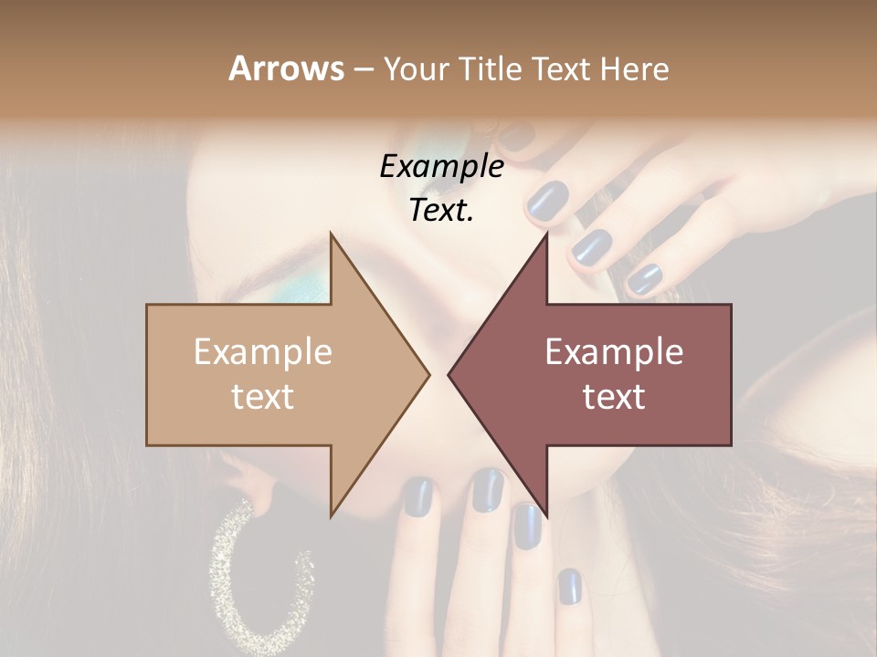 Eyelash Jewellery Colorful PowerPoint Template