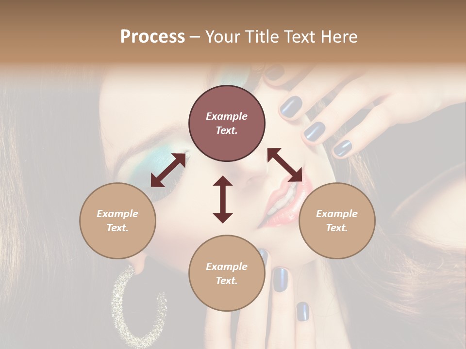 Eyelash Jewellery Colorful PowerPoint Template